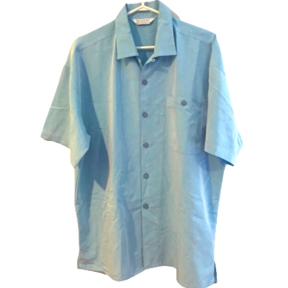 Jay Y. Ko Men's Sky Blue Shirt - Picture 1 of 7